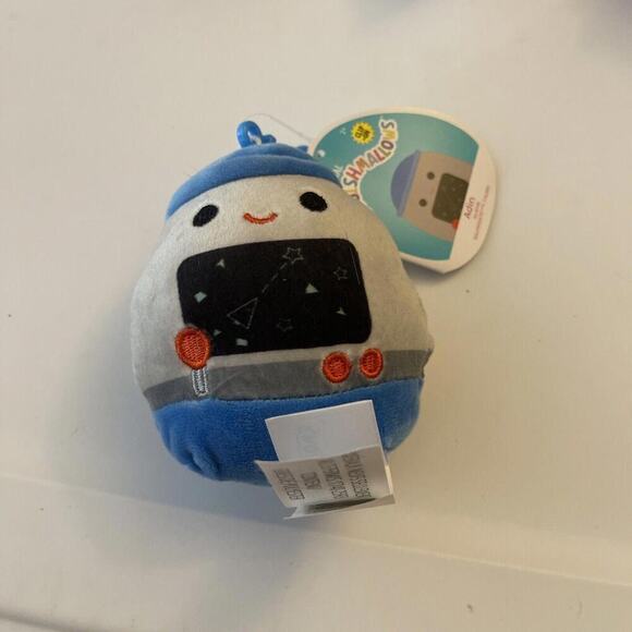 Squishmallow Kellytoy Plush 3.5” Adin the Video Game Clip On Keychain - Picture 1 of 3